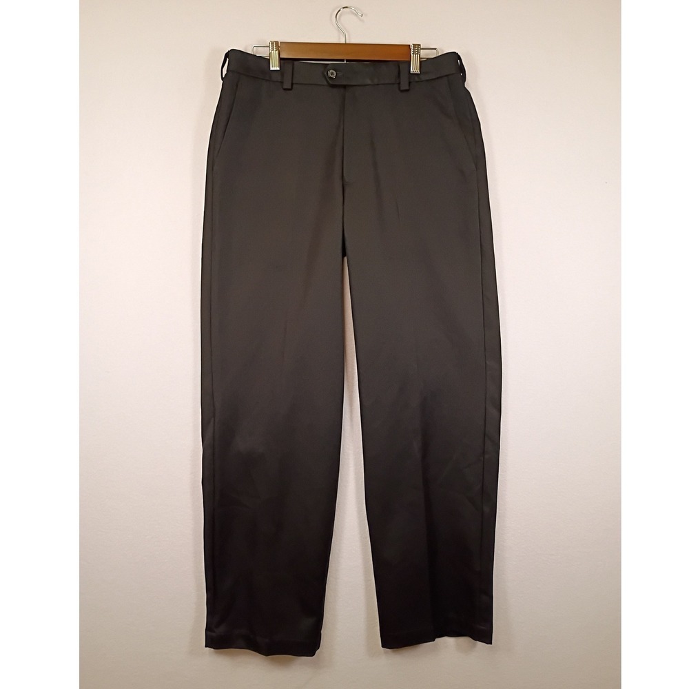Performance IZOD Mens 32 Black X-Treme Function Golf Straight Leg Pants